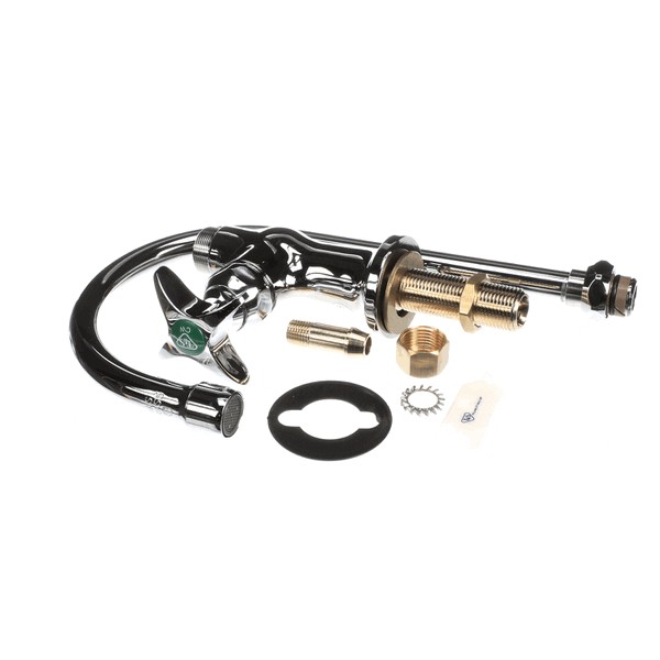 (image for) T&S Brass BL-5705-04 LAB FAUCET, SINGLE TEMP. CONTROL, SWIVEL/RIGID
